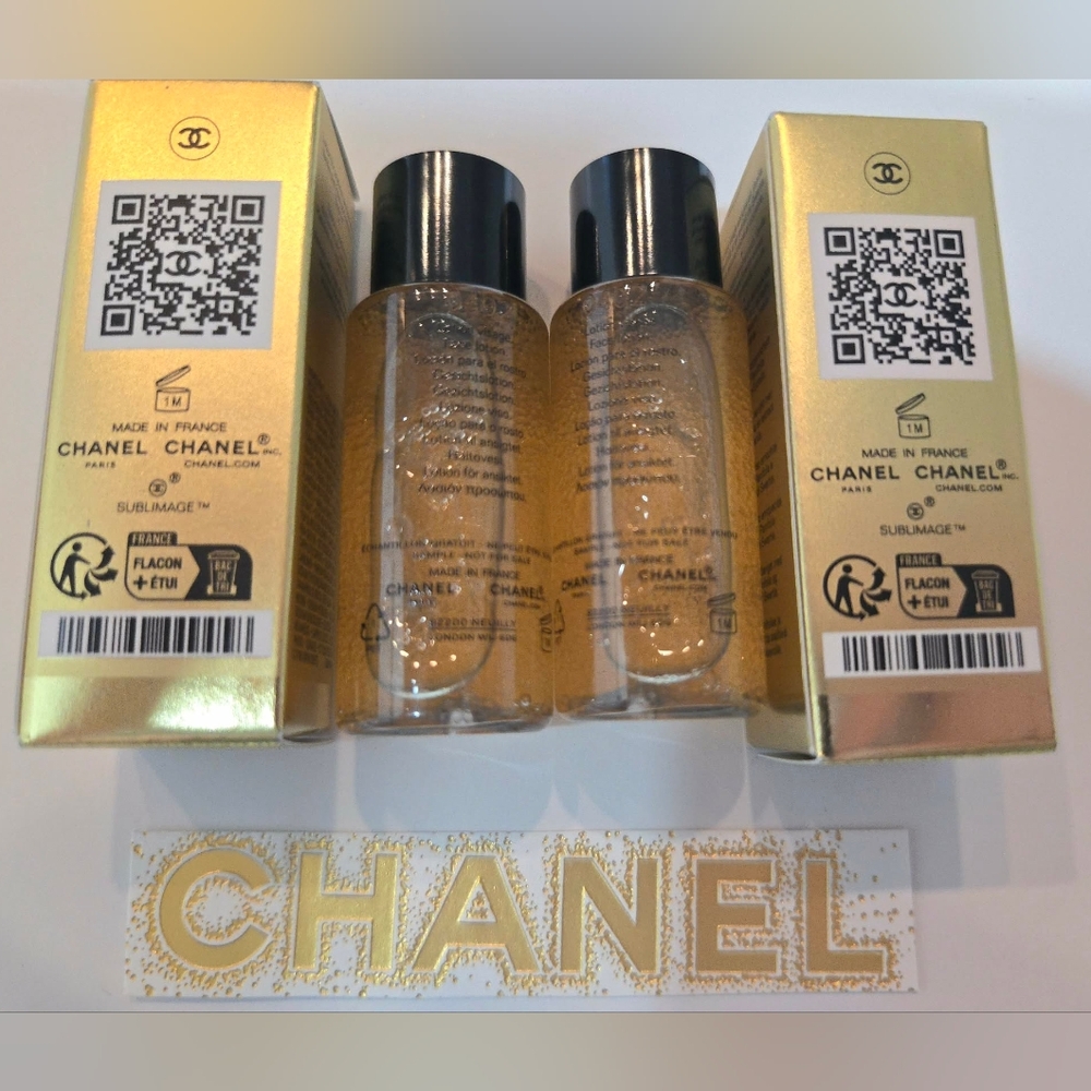 2xCHANEL SUBLIMAGE L'EXTRAIT DE LOTION each 10ml/0.34oz Lotion Visage New - Picture 2 of 8